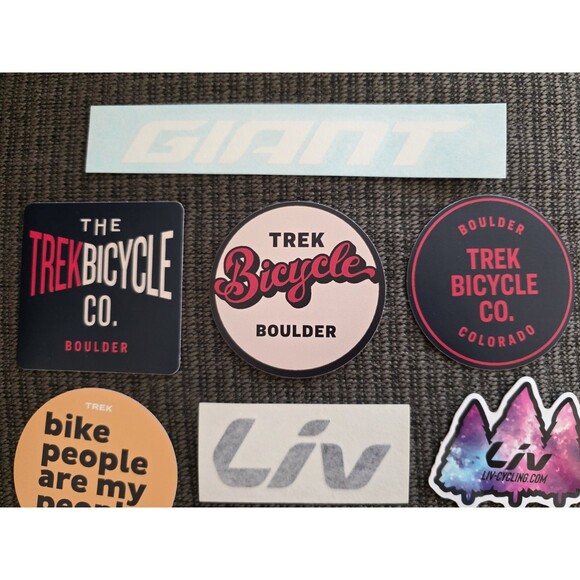 10x Biking Cycling Outdoor Stickers Mixed Lot Liv Shimano XTR Trek Boulder Giant - Picture 5 of 6